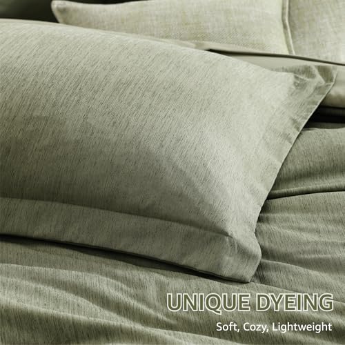 King Size Comforter Set Sage Green 7 Pieces Bed in a Bag