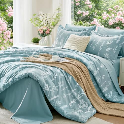 Blue Bed in a Bag King 7 Pieces