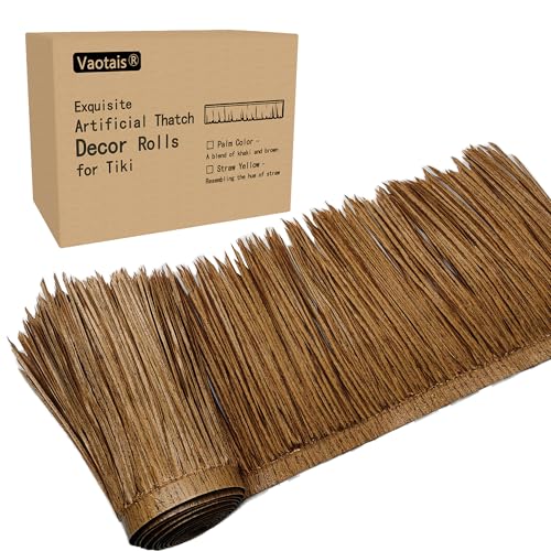 Premium Mexican Style Artificial Palm Thatch Roof Rolls. 5 Lengths