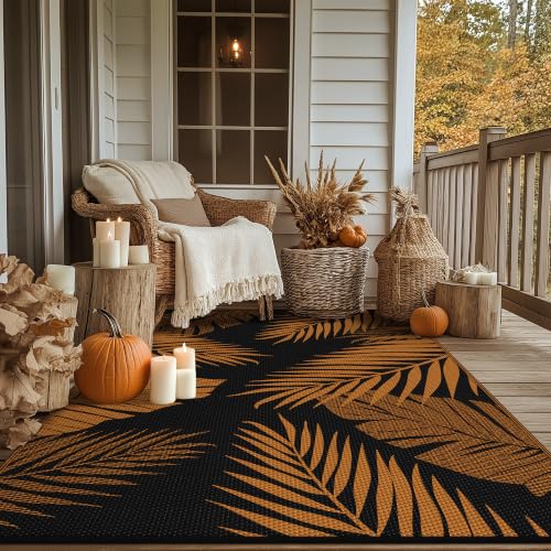 Outdoor Rug Waterproof Plastic for Fall Decor (54 Sq Ft)