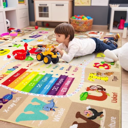 BENRON 4x6 Playroom Rug for Kids Washable