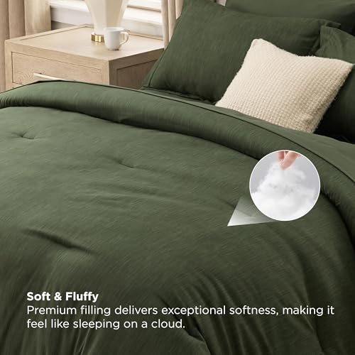 King Size Comforter Set Dark Green
