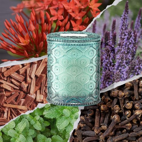 Geranium Vert Mint Scented Candle for Home (6 Ounce)