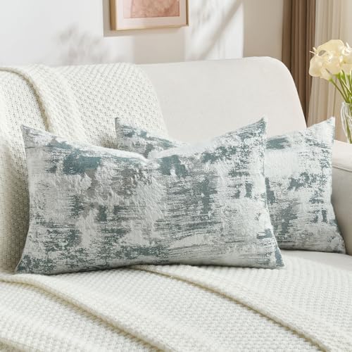 Pack of 2 Faux Cashmere Throw Pillow Covers 12x20 Inch (2 Count)