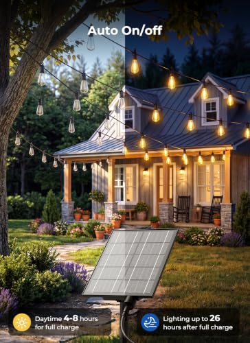 100FT Solar String Lights Outdoor