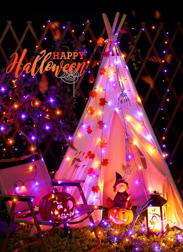 2Pack Solar Halloween Lights Outdoor (80 Foot)