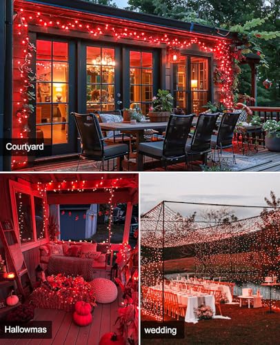 40FT 120 LED Christmas Lights Outdoor