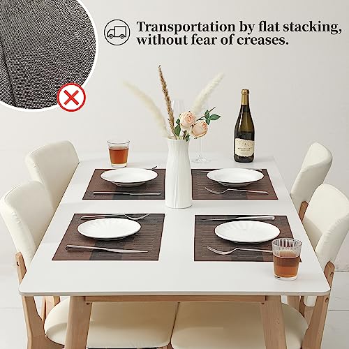 Brown with Black Striped Placemats Set of 4 (4 Count)
