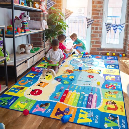 4x6 Playroom Rugs for Kids Washable
