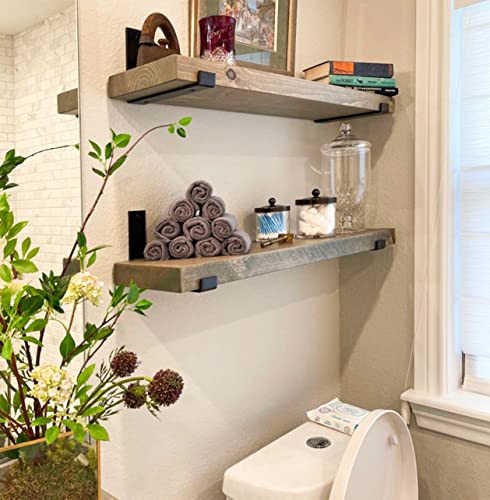 Rustic Shelves with J (2 Count)