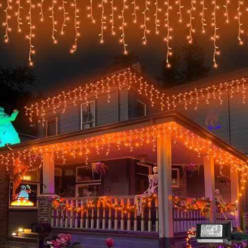 Orange Lights for Halloween (99 Foot)