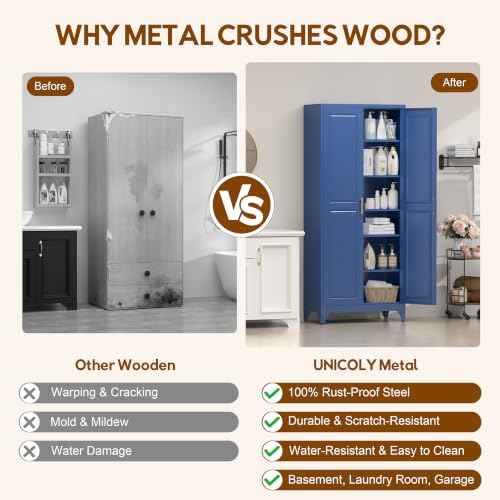75" Kitchen Pantry Cabinet