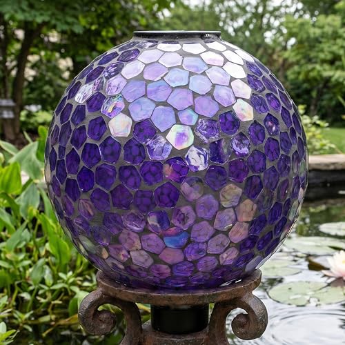 Sunnydaze Solar Gazing Ball for Garden