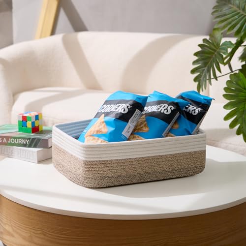 Large Shallow Organizing Baskets 15x11x5.1 Inches (2 Count)