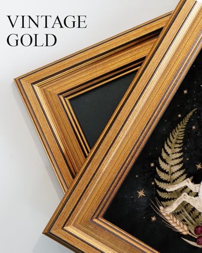 Vintage Gold Framed Wall Art for Living Room