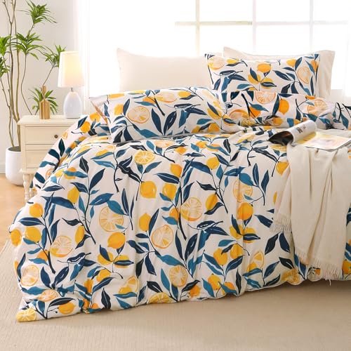 Lemon Blossom Bed in a Bag King 7 Pieces
