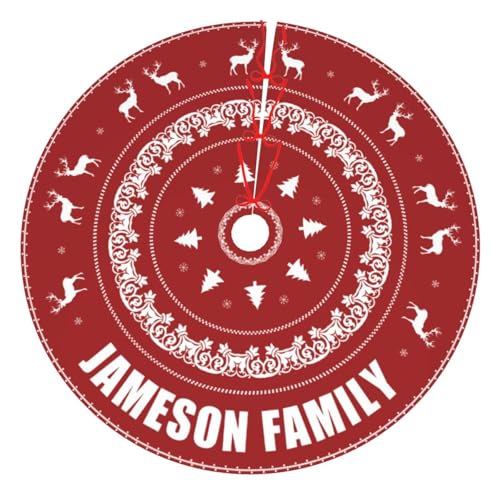 Custom Christmas Tree Skirt with Name