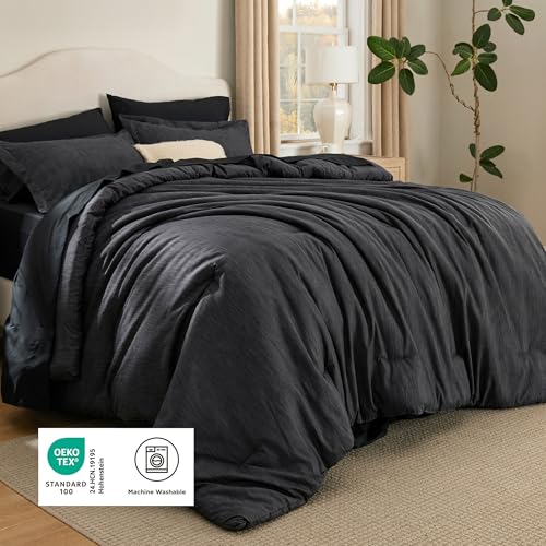 King Size Comforter Set Black