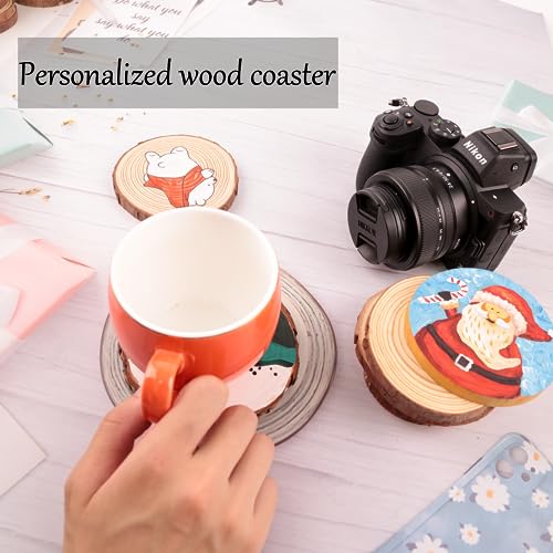 Natural Wood Slices for Crafts (70 Count)
