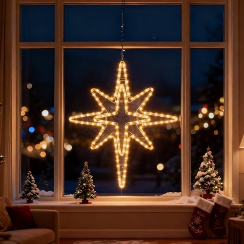 28" Christmas Bethlehem Star Outdoor Light Decor