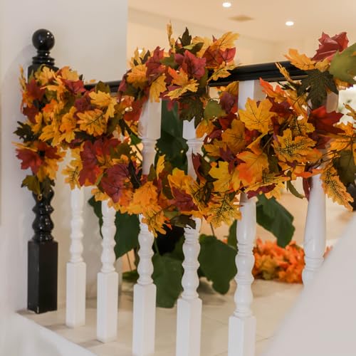 6PCS Orange Leaf Garland (33.6 Foot)