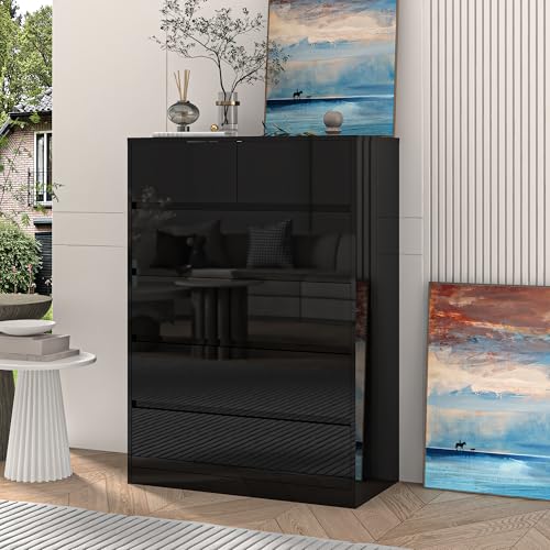 Black Malm Dresser for Bedroom