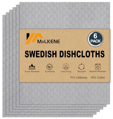 Swedish Dishcloths for Kitchen (6 Count)