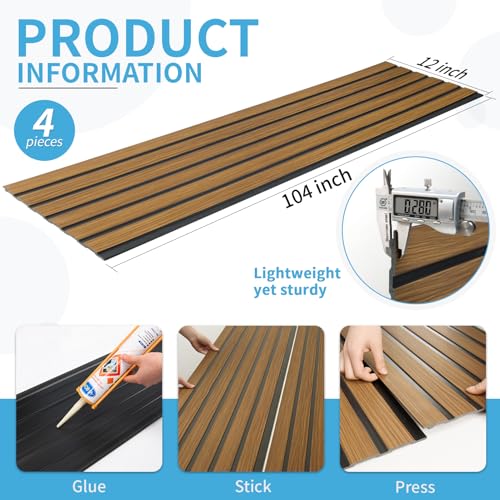 Six Grid Design Slim Slat Wall Panel (4 Count)