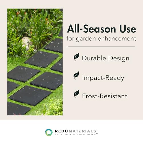 Faux Stone Rubber Square Stomp Stones (10 Count)