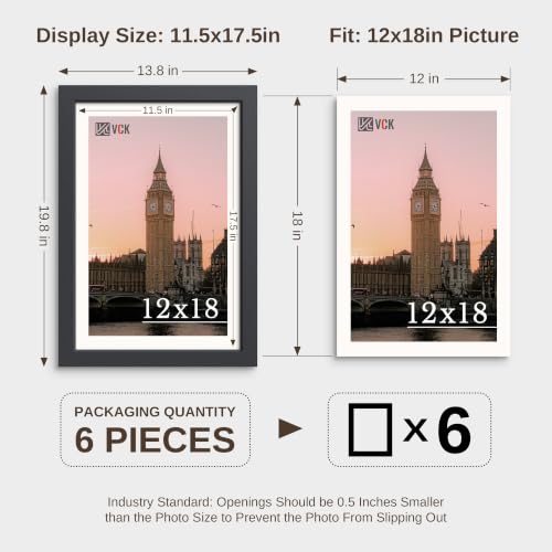 12x18 Picture Frame Set of 6