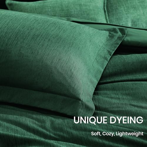 King Size Comforter Set 7 Pieces Emerald Green Bed in a Bag