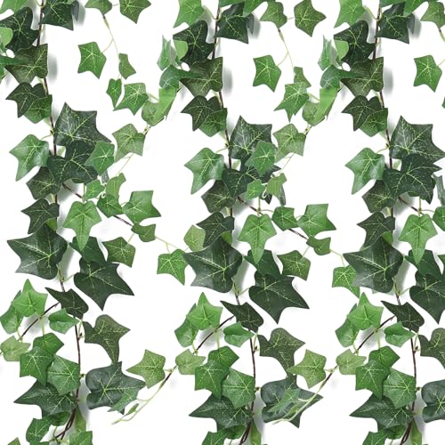 6Strand Artificial Ivy Greenery Garland Silk Fake Vines Plant 6.3Ft (37.8 Foot)