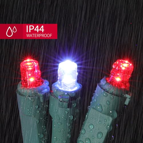 Red White Valentine's String Lights 100LED 21.6FT Mini Fairy Light Green Wire Christmas Lights Plug in for Indoor & Outdoor Party Patio Bedroom Xmas Tree Garland Galentine's Day Decoration (100 Count)