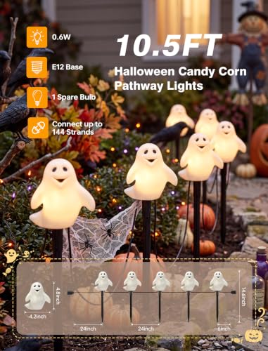 10.5FT Halloween Pathway Lights (5 Count)