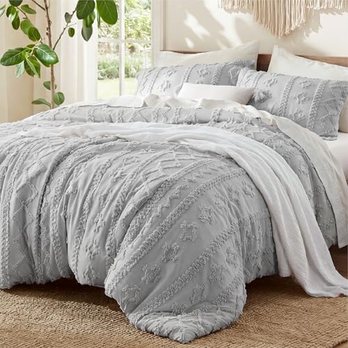 Tufted Boho Comforter Set Oversized King