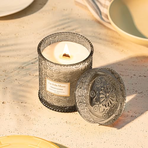 Island Coconut Vanilla Scented Candles for Home (19.4 Ounce)