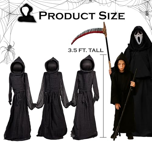 Evergreen Set of 3 LED Black Halloween Grim Reaper Stakes (Reaper, Set of 3)