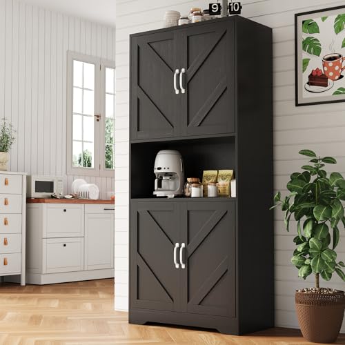 70" Kitchen Pantry Storage Cabinet