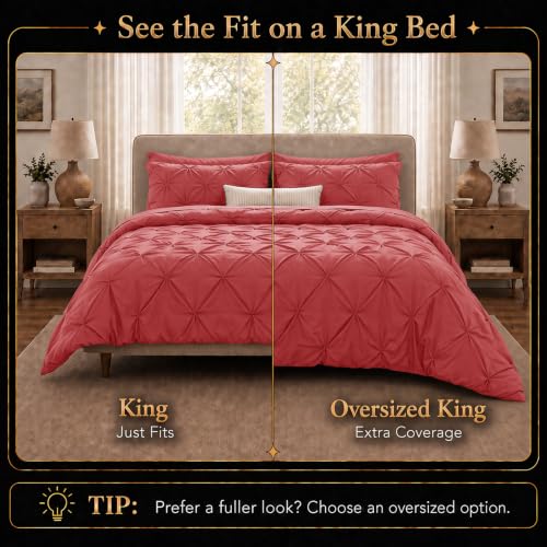 King Size Comforter Set Coral