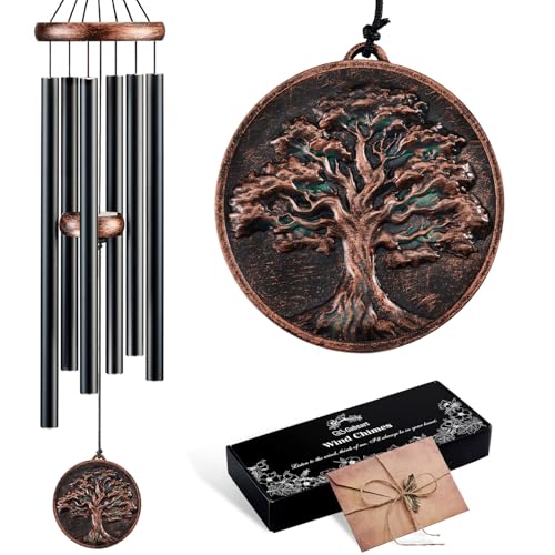32" Tree of Life Wind Chimes for Outside