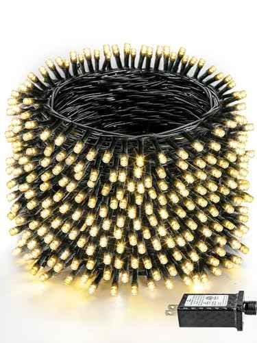 330FT 1000 LED Super Long Christmas Lights String Indoor Outdoor Warm White