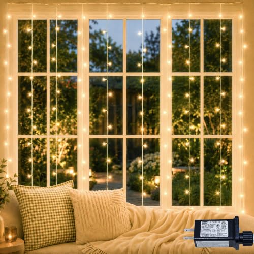 304 LED Curtain Lights Outdoor (9.8 Foot)