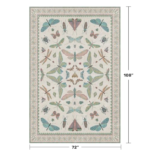 Sage Green Rugs for Bedroom Under Bed (54 Sq Ft)
