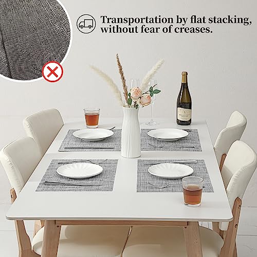 Linen Grey Placemats Set of 6 (6 Count)