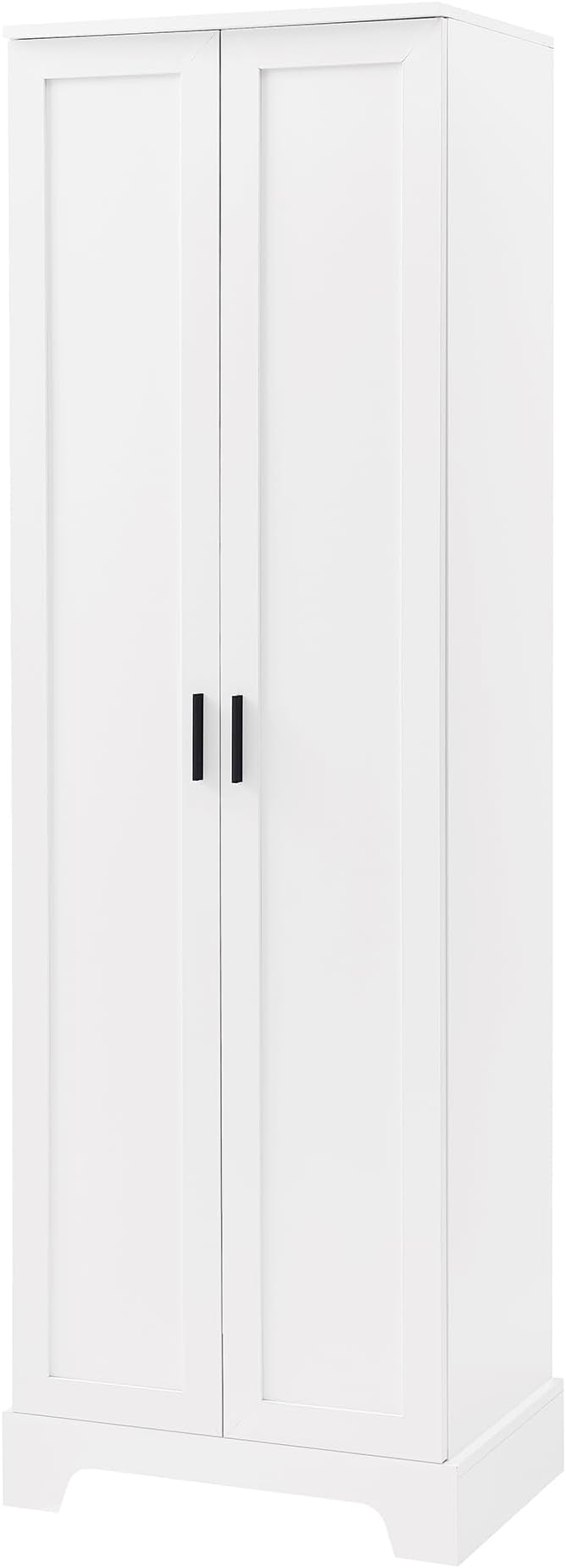 Favfurish 70" Tall Bathroom Storage Cabinet with Doors,Modern Linen Cabinets w/Adjustable Shelves & Anti-Tipping Device,Easy Assembly,Freestanding Organizer for Dining Room,Kitchen,Office,White
