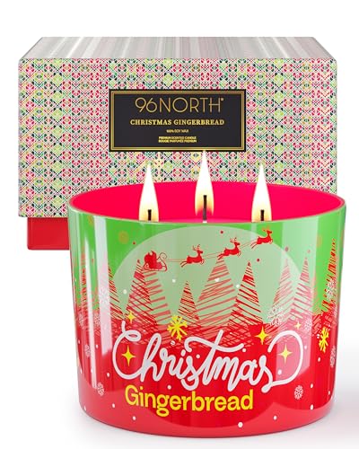 Luxury Christmas Candle Gingerbread Scented (12 Ounce)