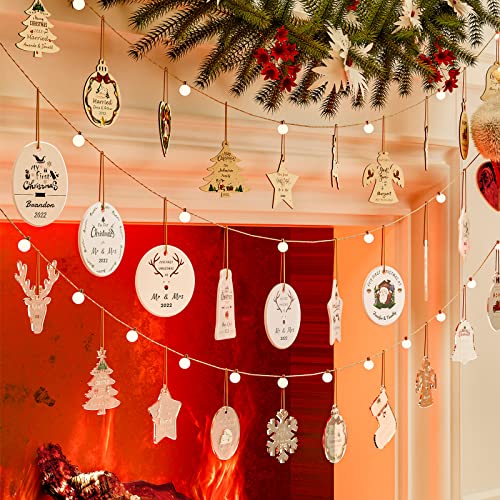 Personalized Christmas Ornaments with Photo Text