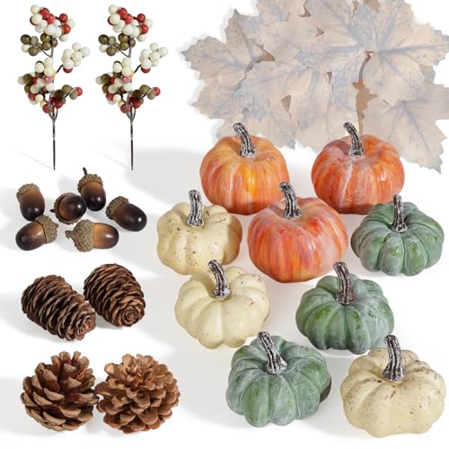 25 PCS Pumpkin Decor Set (25 Count)