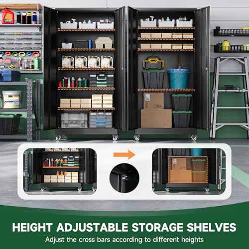 Metal Garage Storage Cabinets with Wheels