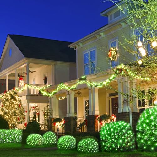 Solar Christmas Net Lights 200LED F8 Big Bulbs